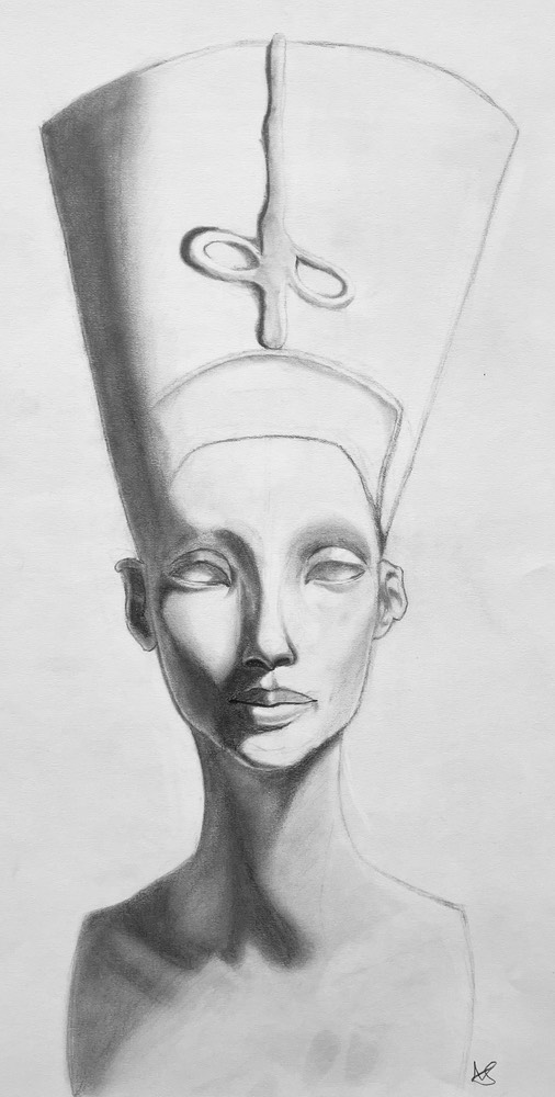 Aislyn Smith Nefertiti Bust Sketch 2