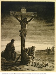 Christ on the Cross, etching, 1884