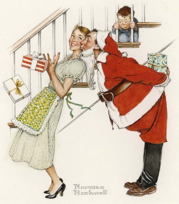kissingsantasaclaus