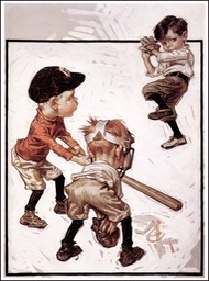 leyendecker 1915 boysplayingball