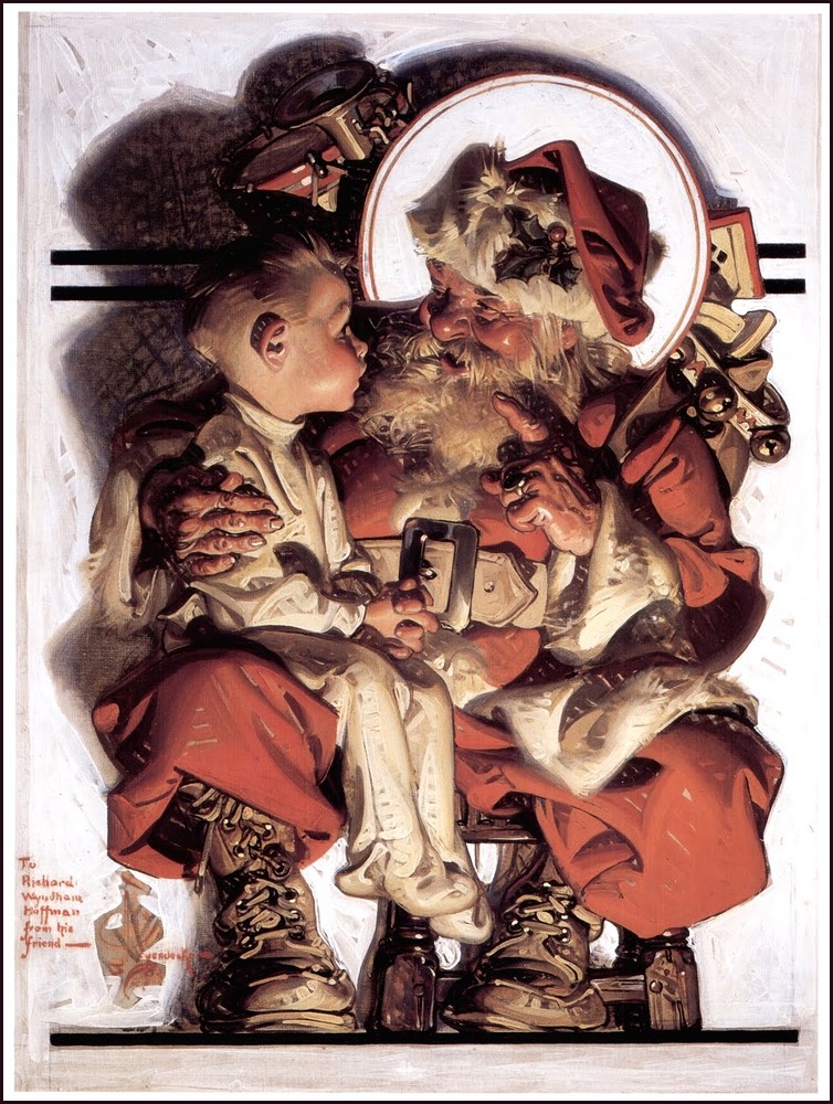 leyendecker 1923 santaandboy