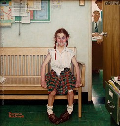 rockwell norman-the young lady with a shiner