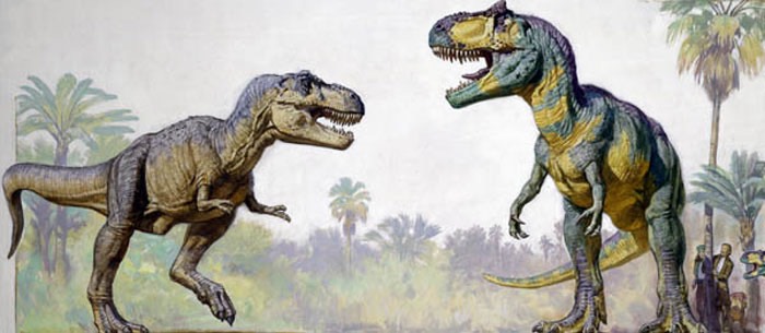 t-rex vs gigantosaurus