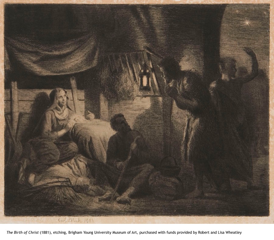 The Birth of Christ, etching, 1881